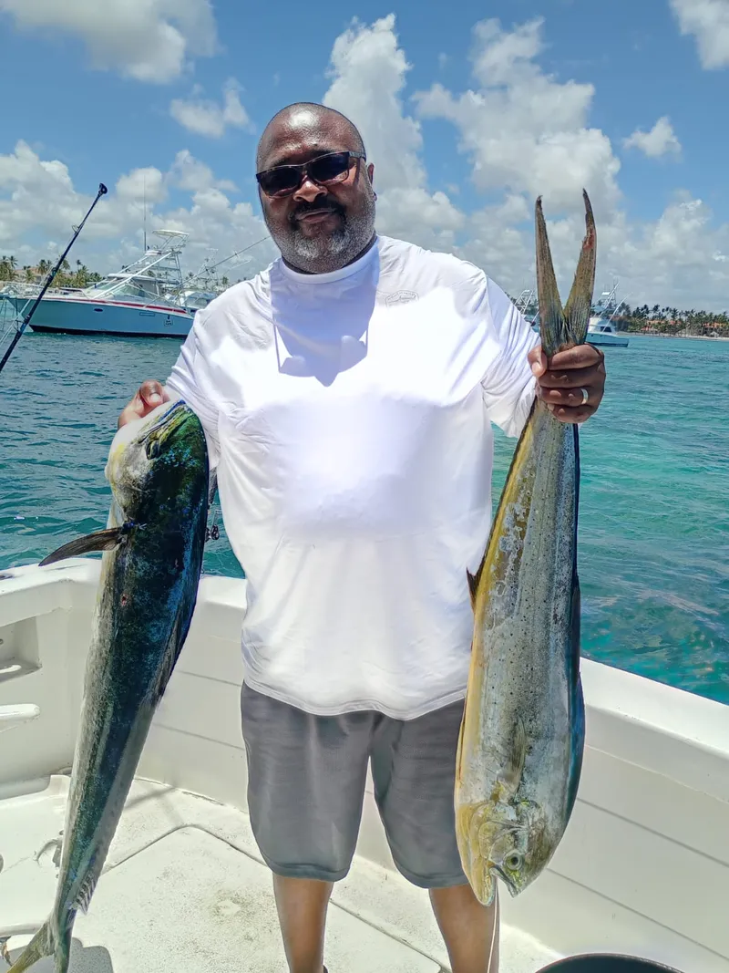 Pesca a Punta Cana - cattura di Mahi Mahi con Gone Fishing Punta Cana